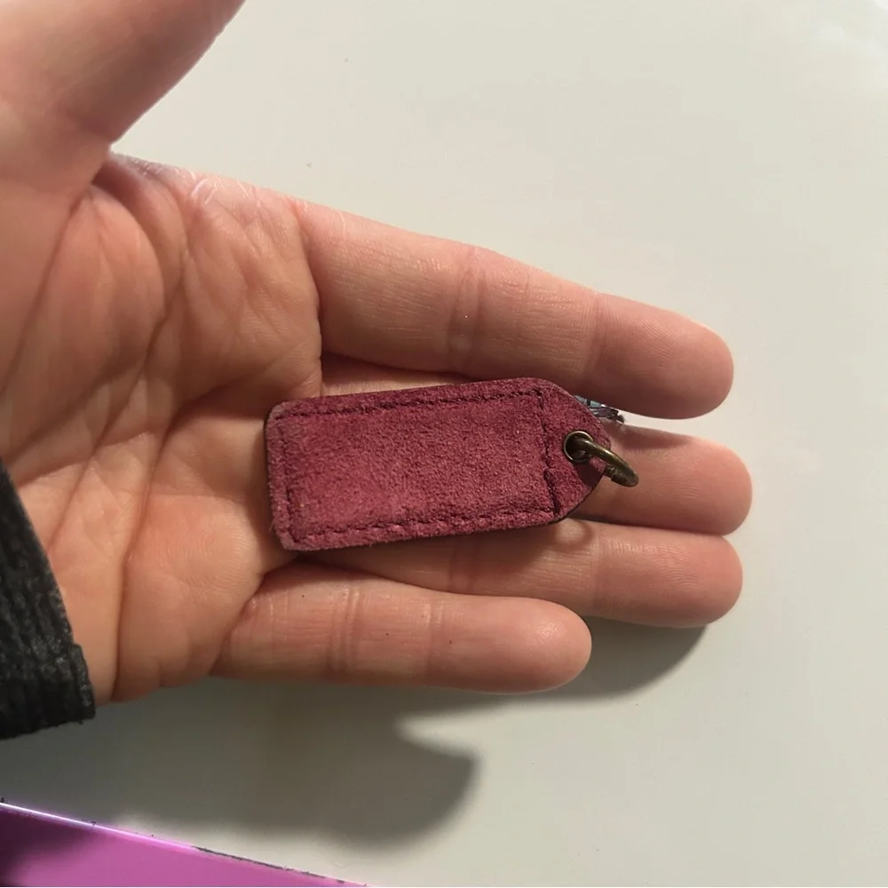Coach Lavender Tag with Beaded Charm